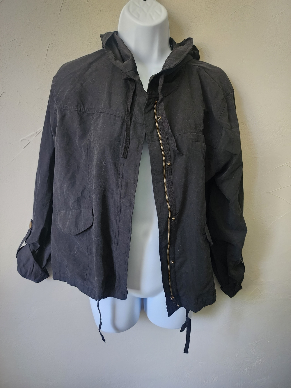 mine Hooded Lightweight Jacket Size Large